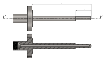Flanged Thermowell, Stepped